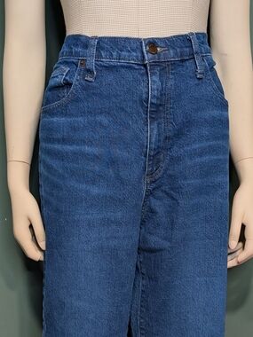 Universal Thread High Rise Wide Leg Jeans Medium Blue Wash Denim 12